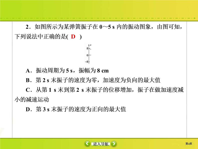 高考物理一轮复习课件选修3-4 波与相对论课时作业44 (含解析)第4页