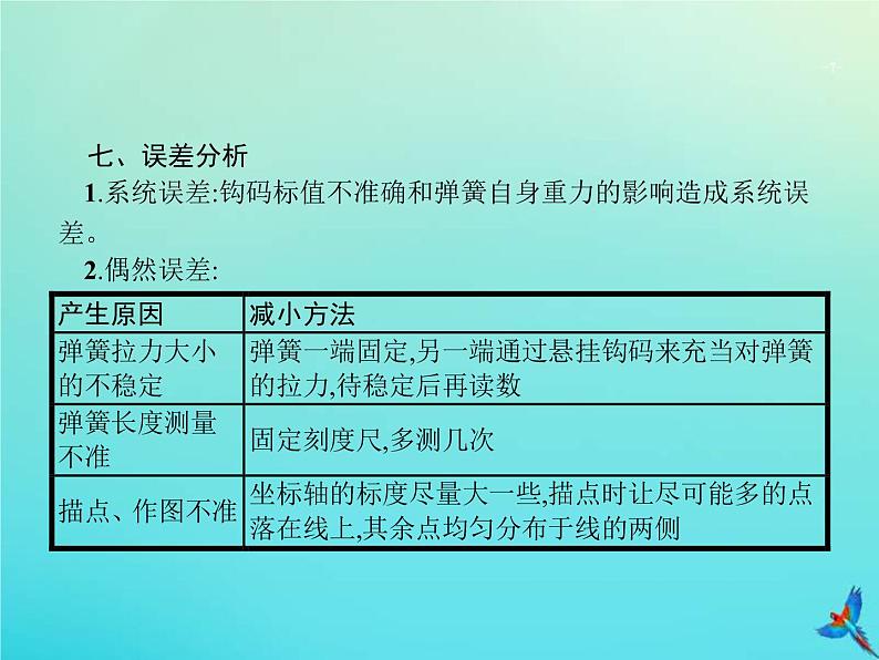 高考物理一轮复习实验课课件2探究弹簧形变与弹力的关系(含解析)第7页