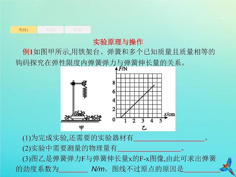 高考物理一轮复习实验课课件2探究弹簧形变与弹力的关系(含解析)第8页