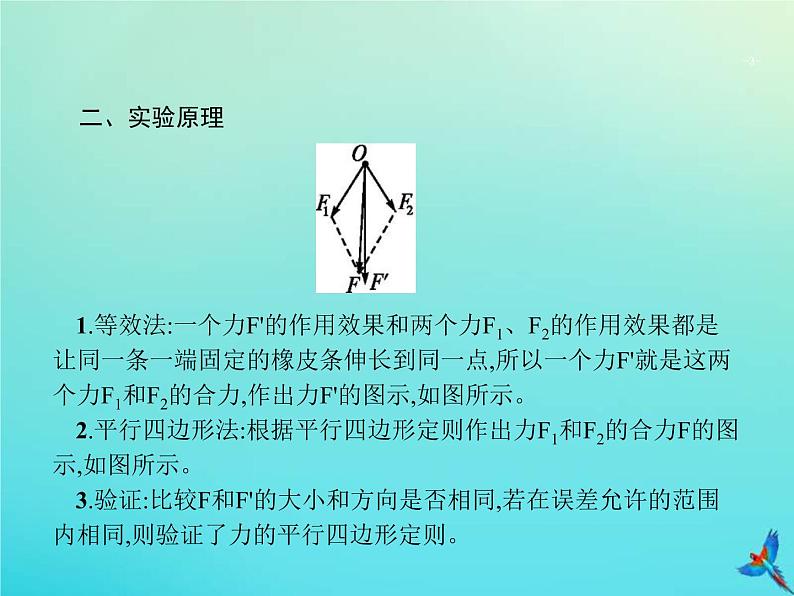 高考物理一轮复习实验课课件3验证力的平行四边形定则(含解析)03