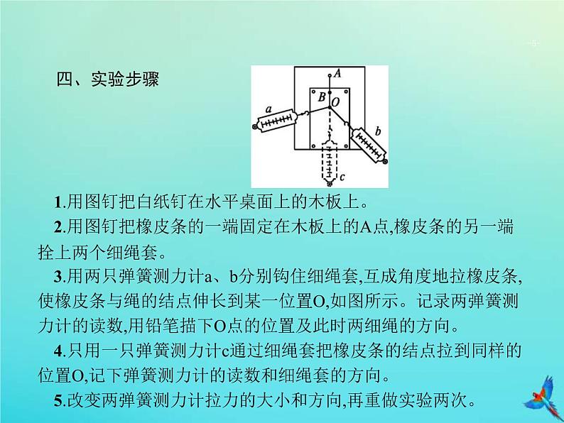 高考物理一轮复习实验课课件3验证力的平行四边形定则(含解析)05