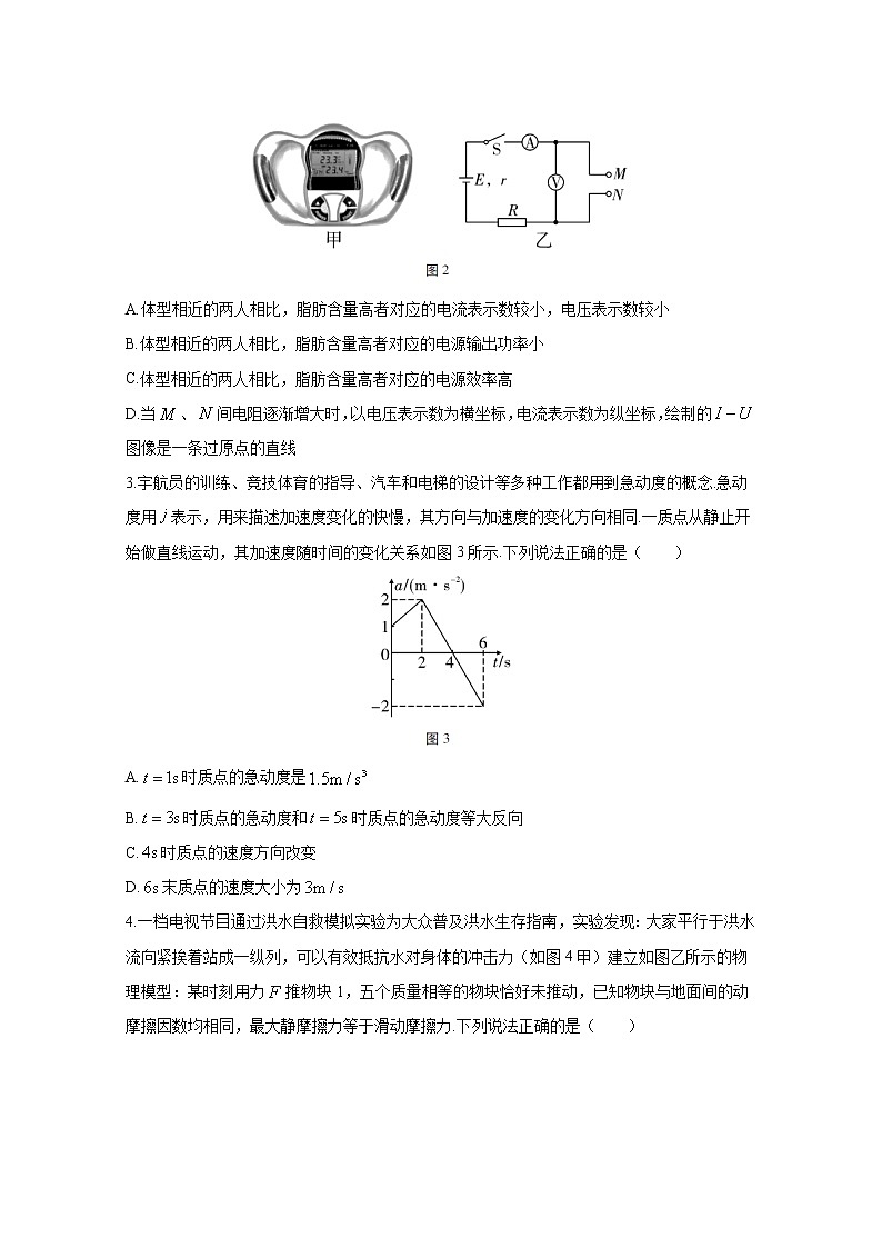 重庆市巴蜀中学2022-2023学年高三物理上学期高考适应性月考卷（四）试题（Word版附答案）第2页