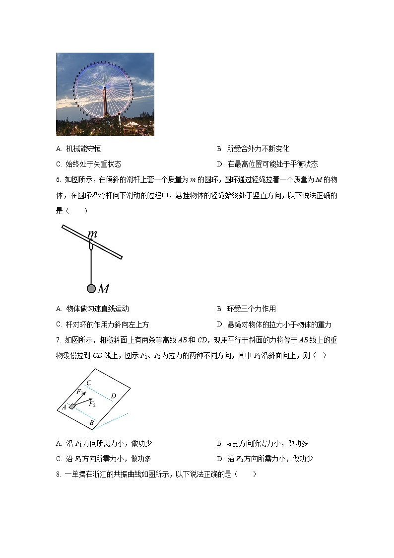 浙江省衢温“5+1”联盟2022-2023学年高二物理上学期期中联考试题（创新班）（Word版附答案）02