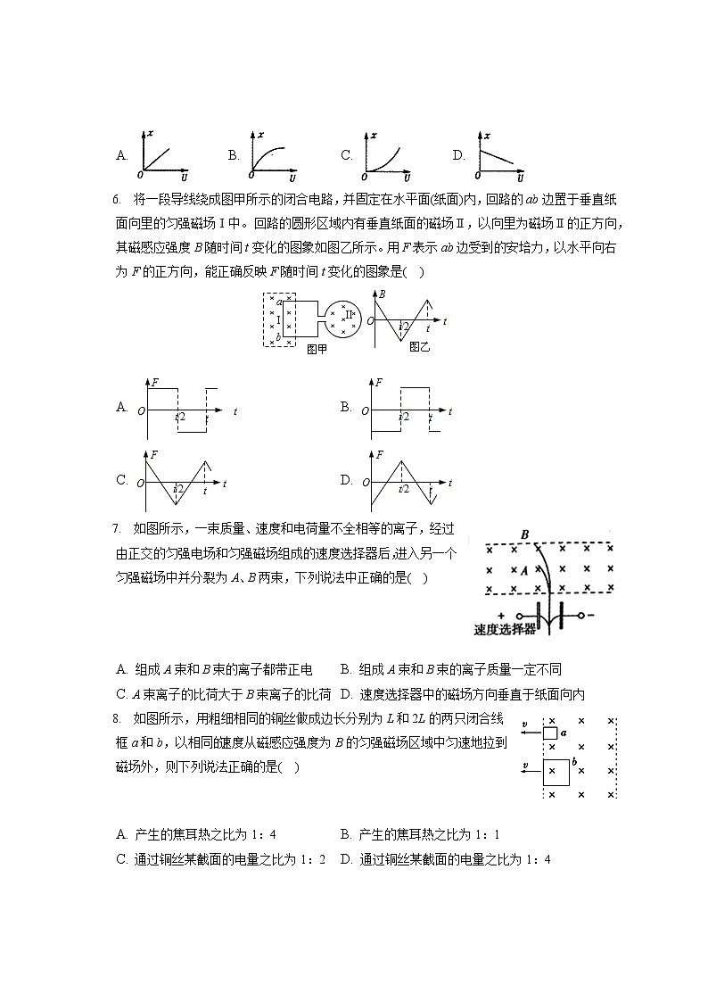 2021-2022学年江西省九江市高二（上）期末物理试卷（含答案解析）第2页