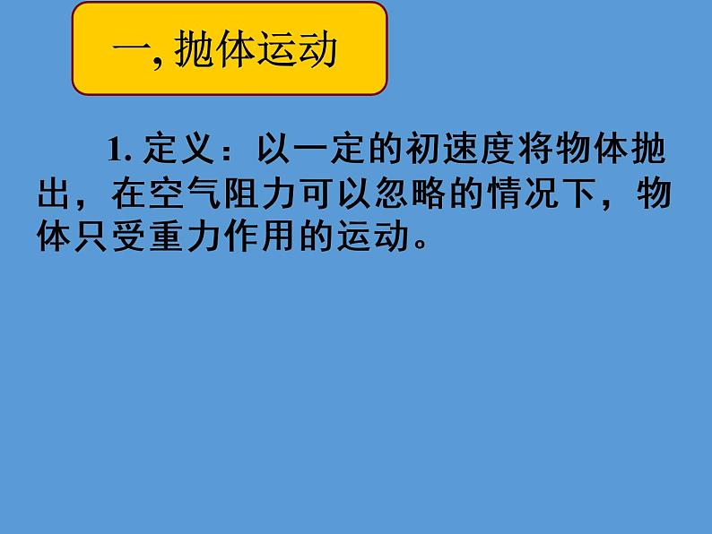 2022-2023学年沪科版（2019）必修第二册 2.2 平抛运动规律 课件第3页