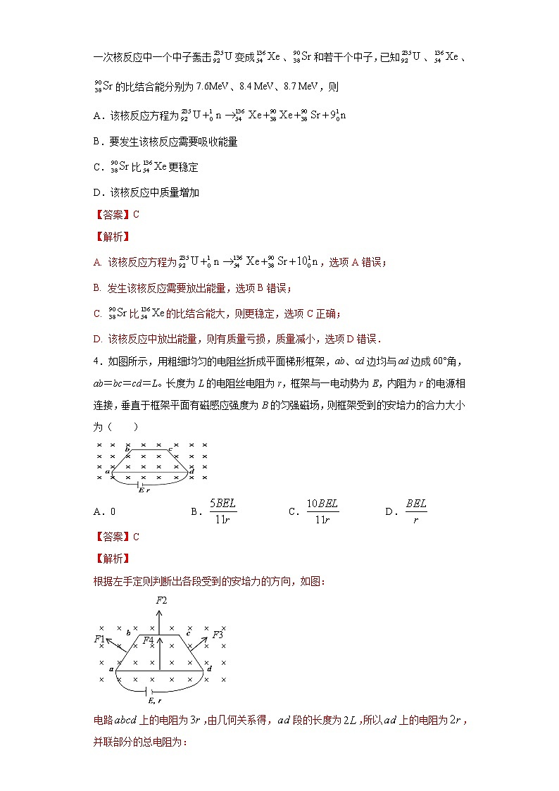 卷1-高考物理模考冲刺卷（新高考湖南专用）（2份打包，解析版+原卷版，可预览）02