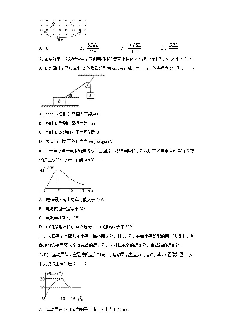 卷1-高考物理模考冲刺卷（新高考湖南专用）（2份打包，解析版+原卷版，可预览）02