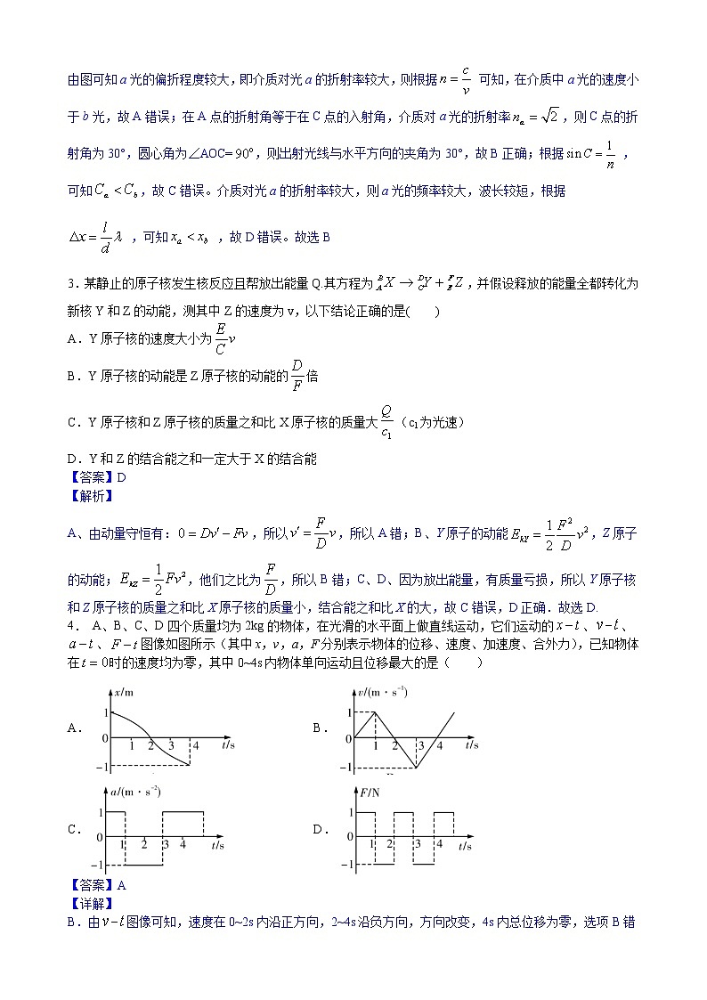 卷1-高考物理模拟考冲刺卷 (新高考辽宁专用)（2份打包，解析版+原卷版，可预览）02