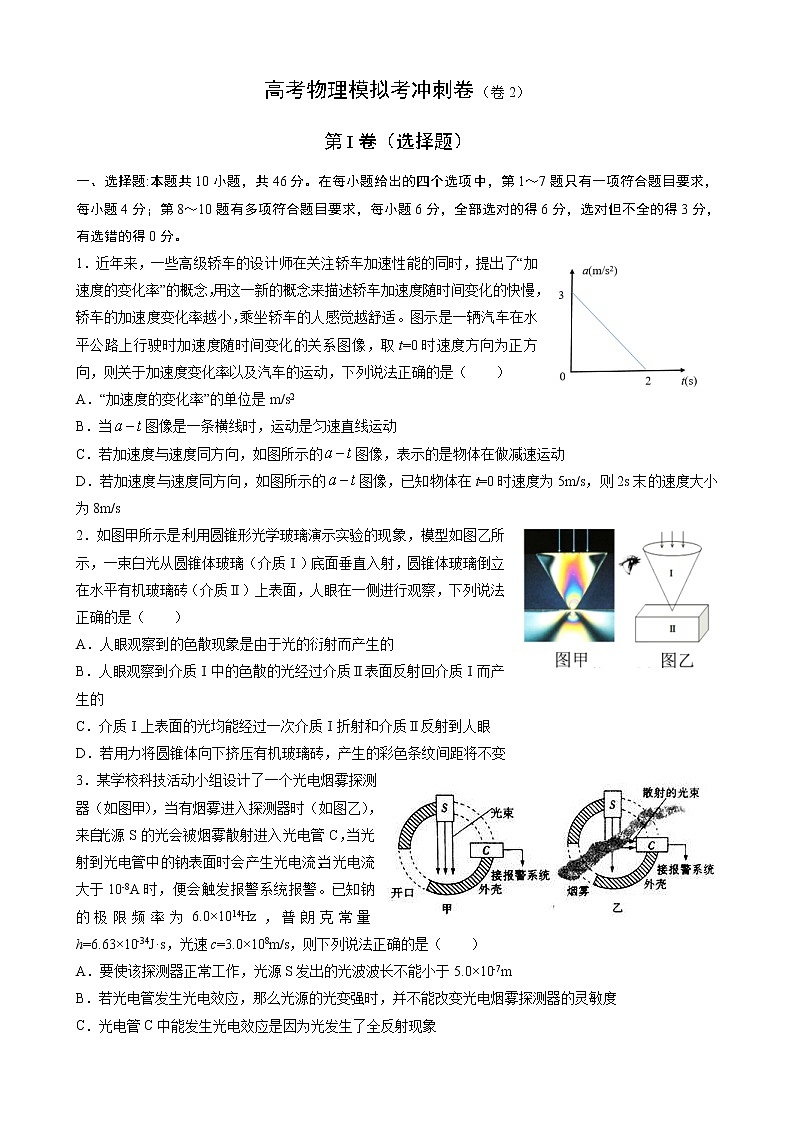 卷2-高考物理模拟考冲刺卷 (新高考辽宁专用) （2份打包，解析版+原卷版，可预览）01