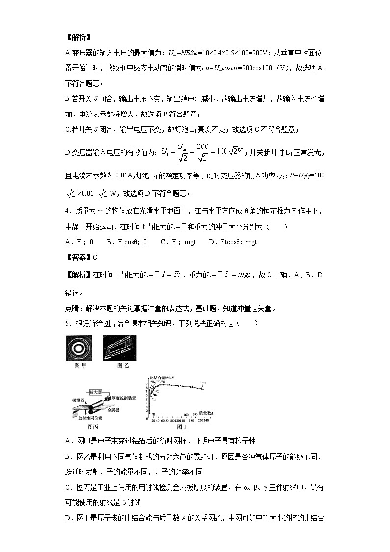 卷3-高考物理模考冲刺卷（新高考广东专用）（2份打包，解析版+原卷版，可预览）03