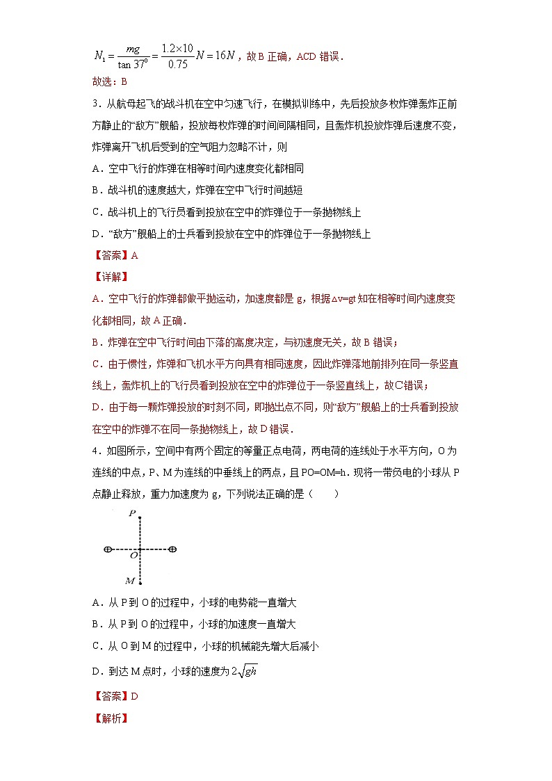 卷5-高考物理模考冲刺卷（新高考湖南专用）（2份打包，解析版+原卷版，可预览）02