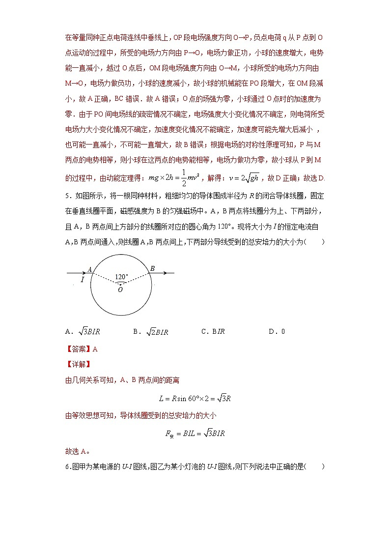 卷5-高考物理模考冲刺卷（新高考湖南专用）（2份打包，解析版+原卷版，可预览）03