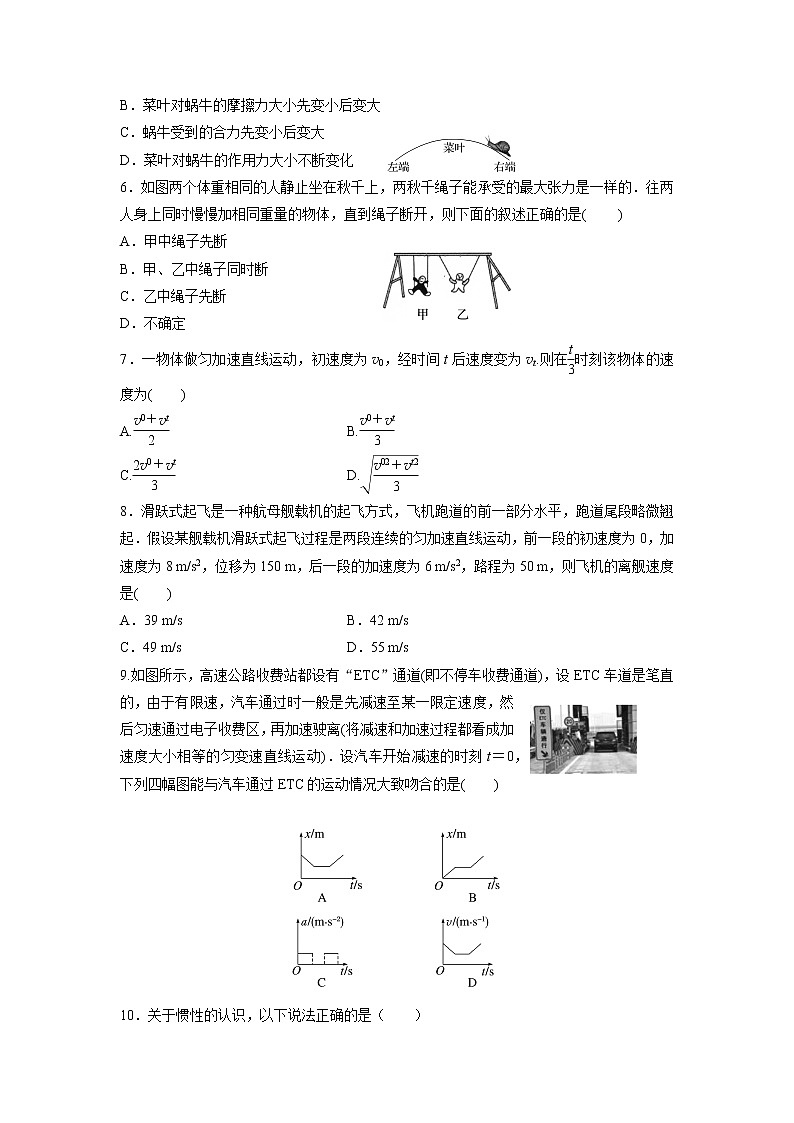 2022-2023学年重庆市万州二中高一上学期12月线上考试 物理第2页