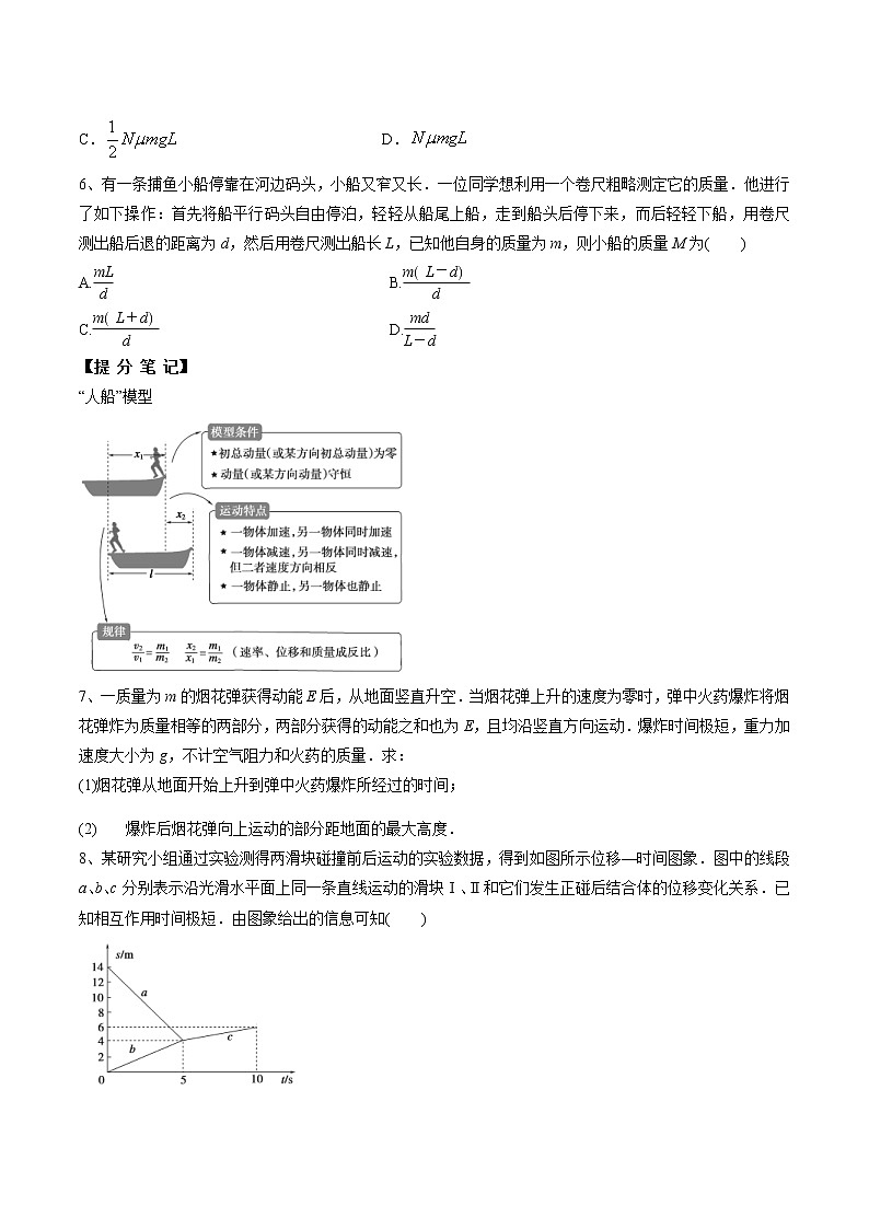 高考物理 一轮复习  考点整合练习专题（27）动量守恒定律及应用（2份打包，解析版+原卷版，可预览）03