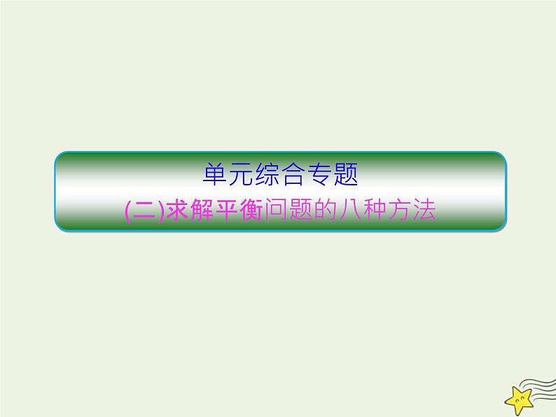 高考物理二轮复习课件专题二求解平衡问题的八种方法 (含详解)01