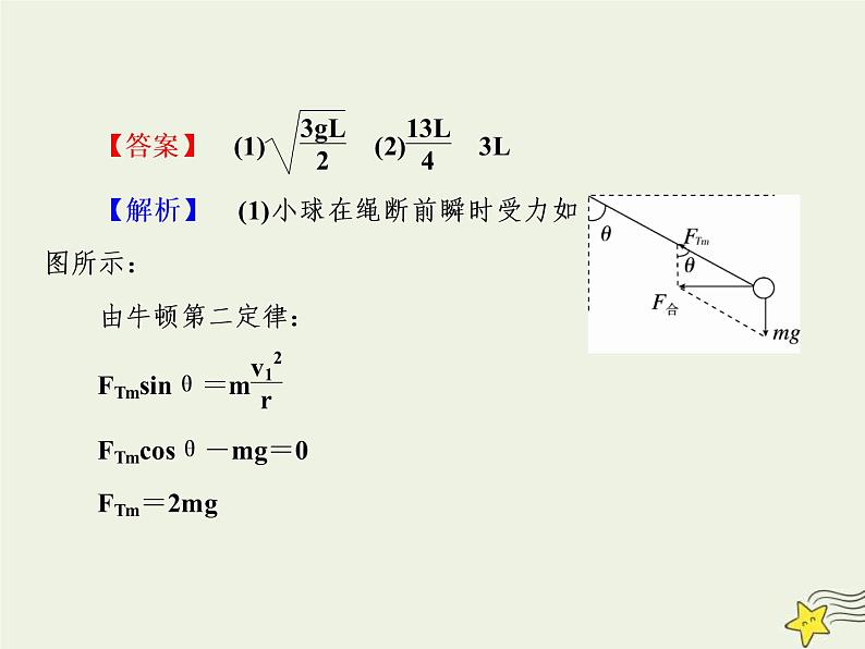 高考物理二轮复习课件专题四平抛运动与圆周运动 (含详解)第7页