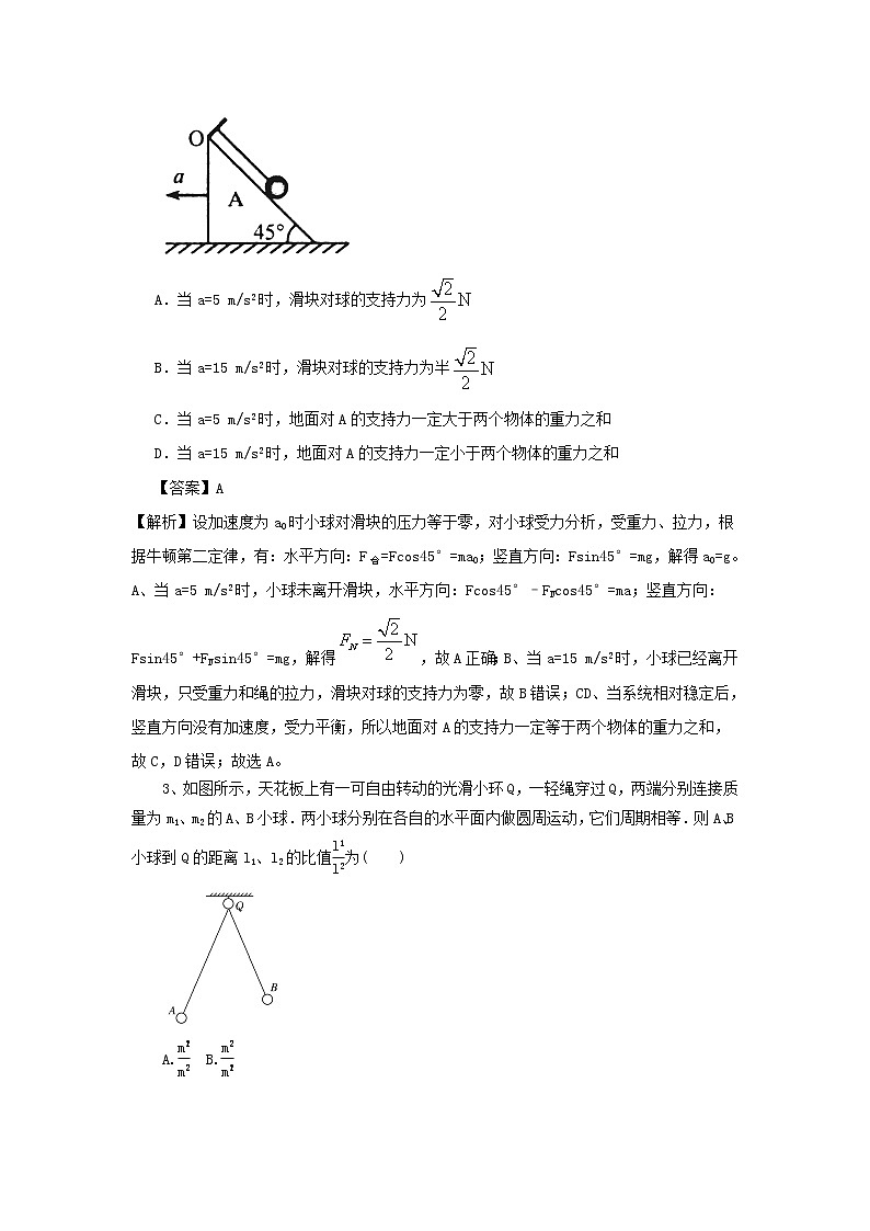 高考物理二轮复习选择题稳优提优优练二 (含解析)第2页