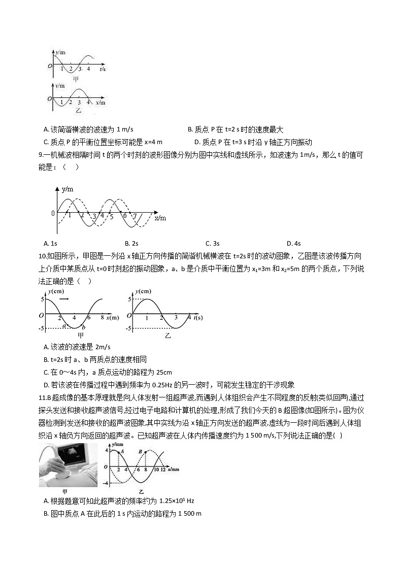 高考物理一轮复习阶段测试：机械波和波动图象 (含解析)03