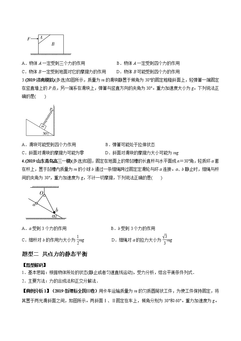 高考物理二轮复习热点题型专题01 力与物体的平衡（2份打包，解析版+原卷版，可预览）03