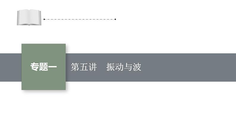 高考物理二轮复习课件专题一第五讲振动与波 (含解析)01