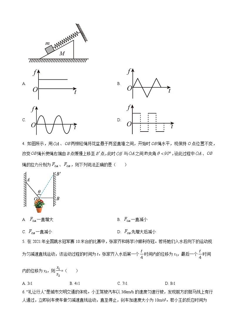 山东省济南市天桥区重点中学2023届高三上学期期中考试物理试题第2页