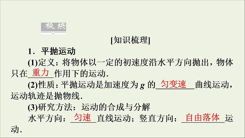 高考物理一轮复习练习课件第4章曲线运动万有引力定律第11讲抛体运动的规律及应用 (含详解)第5页