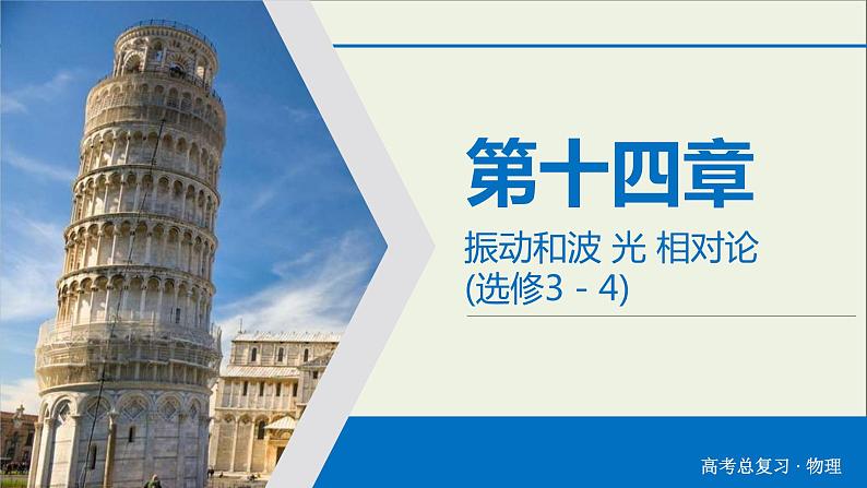 高考物理一轮复习练习课件第14章振动和波光相对论第38讲机械振动 (含详解)01