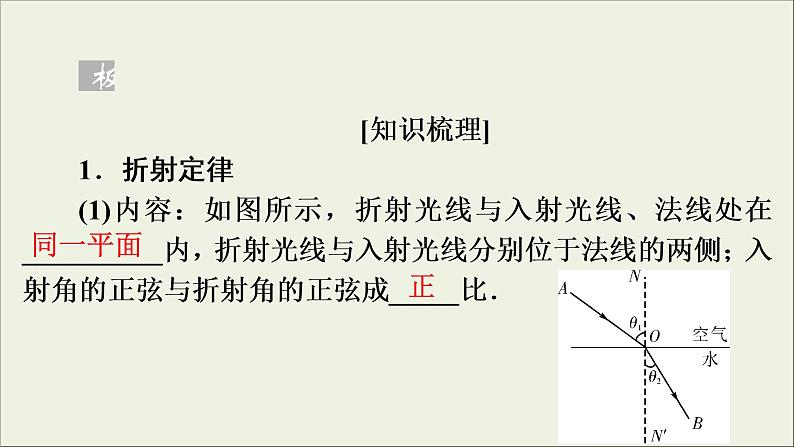 高考物理一轮复习练习课件第14章振动和波光相对论第40讲光的折射全反射 (含详解)05