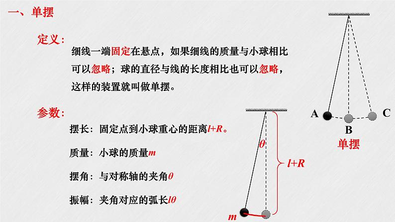 2022-2023学年沪科版选择性必修第一册 2.4 单摆振动的周期 课件04