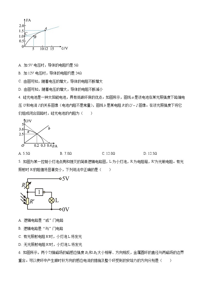 湖南省长沙市长郡教育集团2021-2022学年高二（上）期末复习物理试题无答案第2页