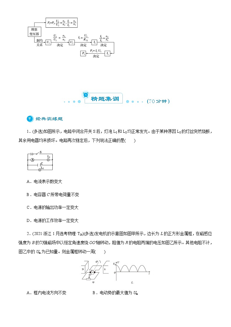 高考物理二轮复习精品专题七 直流电路与交流电路(2份打包，解析版+原卷版，可预览)02
