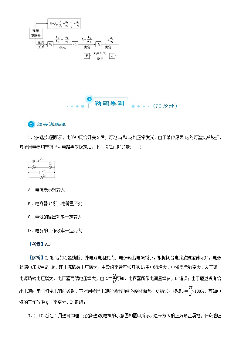 高考物理二轮复习精品专题七 直流电路与交流电路(2份打包，解析版+原卷版，可预览)02
