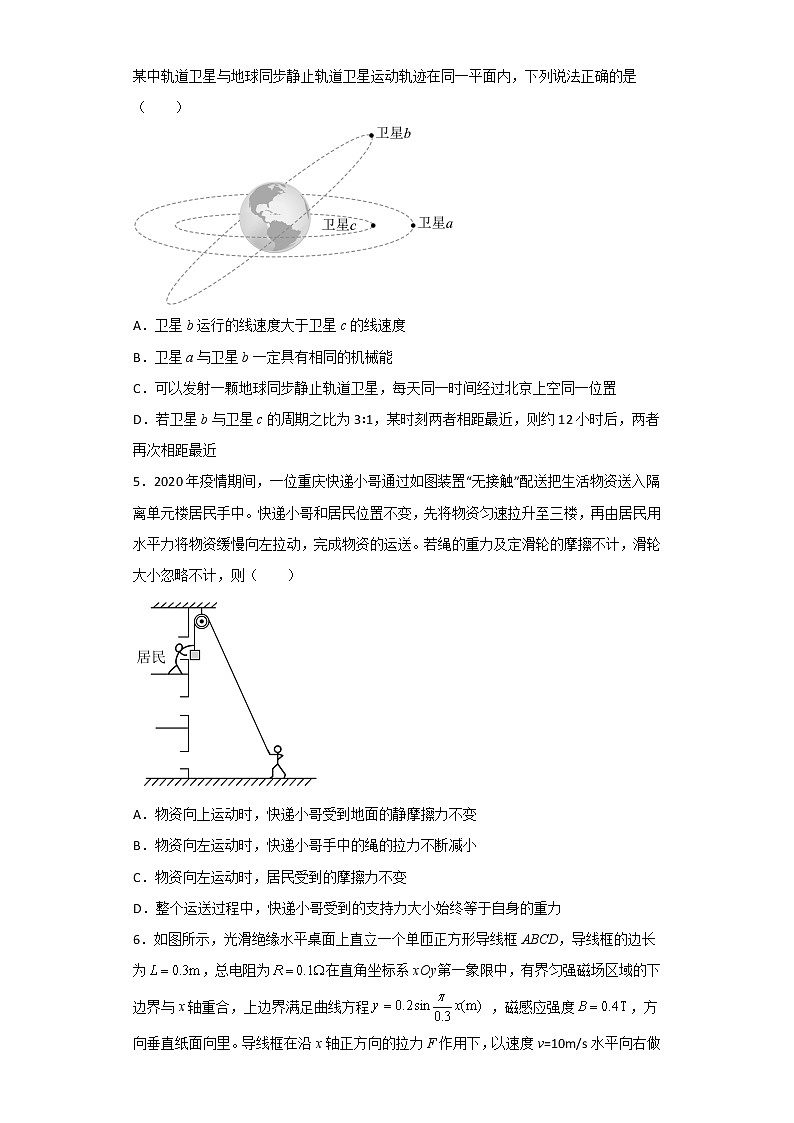 2022-2023学年山东省东营市胜利第一中学高三上学期期末模拟测试物理（B卷）试题第2页