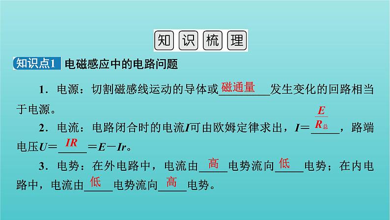 2023届新高考二轮复习 电磁感应专题第3讲 电磁感应的综合应用 课件第3页