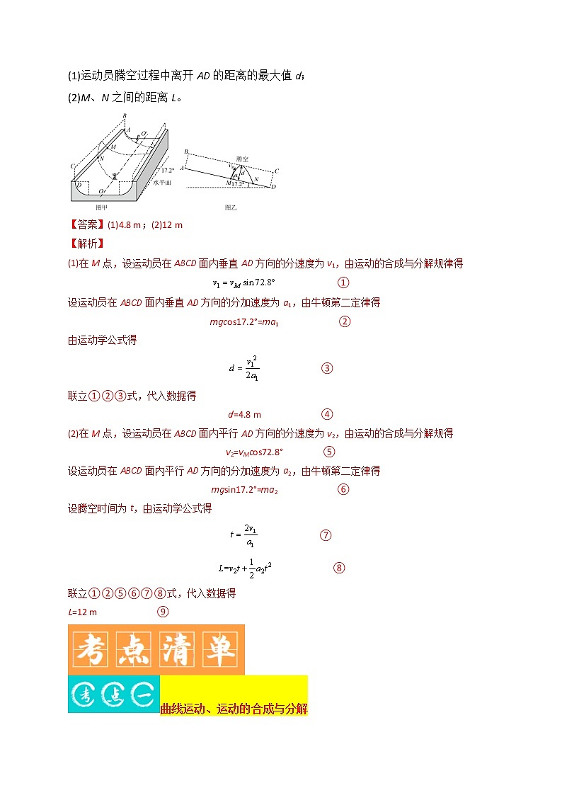 第4讲 曲线运动-最新高考物理二轮复习直击高考热点难点(解析版)第2页
