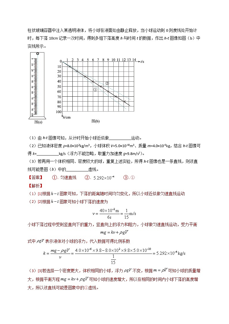 第16讲 力学实验-最新高考物理二轮复习直击高考热点难点（解析版）第3页