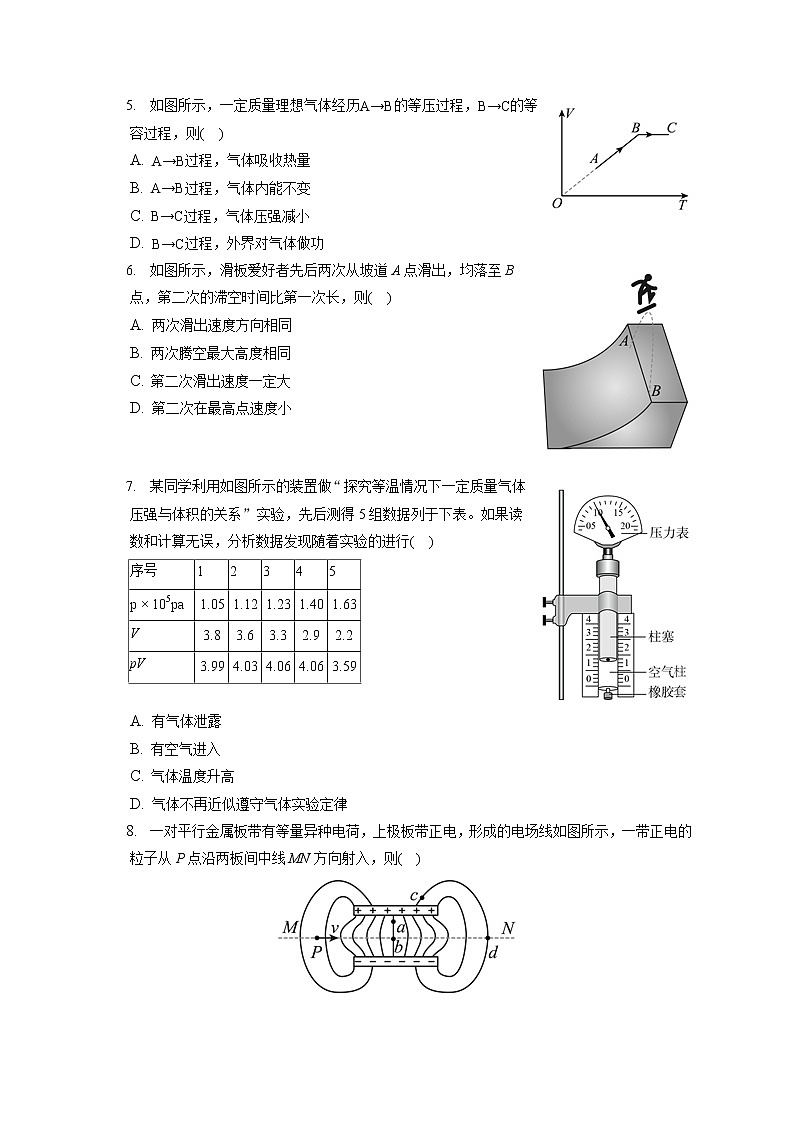 2021-2022学年江苏省扬州市高三（上）期末物理试卷（含答案解析）02