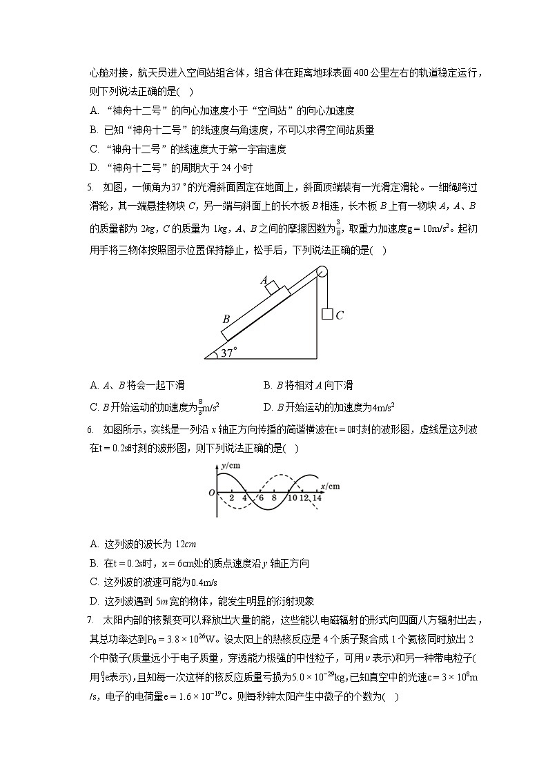2021-2022学年辽宁省铁岭市六校高三（上）期末物理试卷（含答案解析）02