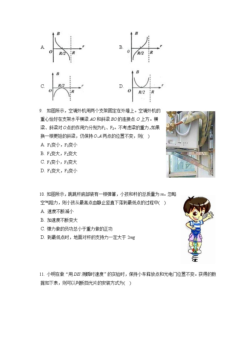 2021-2022学年上海市浦东新区高三（上）期末物理试卷（一模）（含答案解析）03