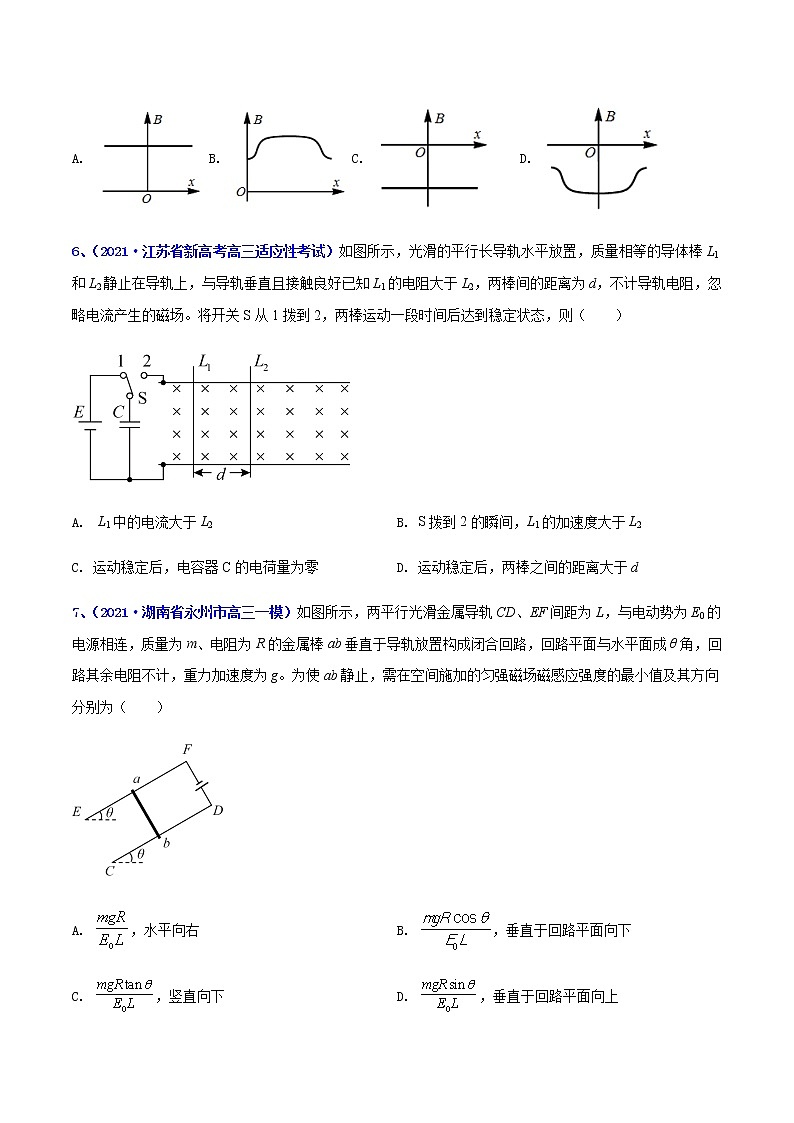 专题17 磁场-最新高考高三一模物理试题汇编（原卷版）第3页