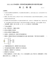 2022-2023学年新疆维吾尔自治区和田地区策勒县高三上学期11月期中物理试题（word版）