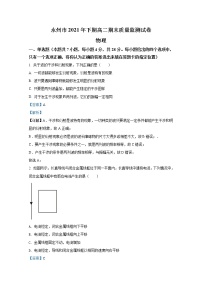 湖南省永州市2021-2022学年高二物理上学期期末质量监测试题（Word版附解析）