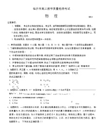 2023届山东省临沂市高三上学期期中考试物理试题 word版含答案