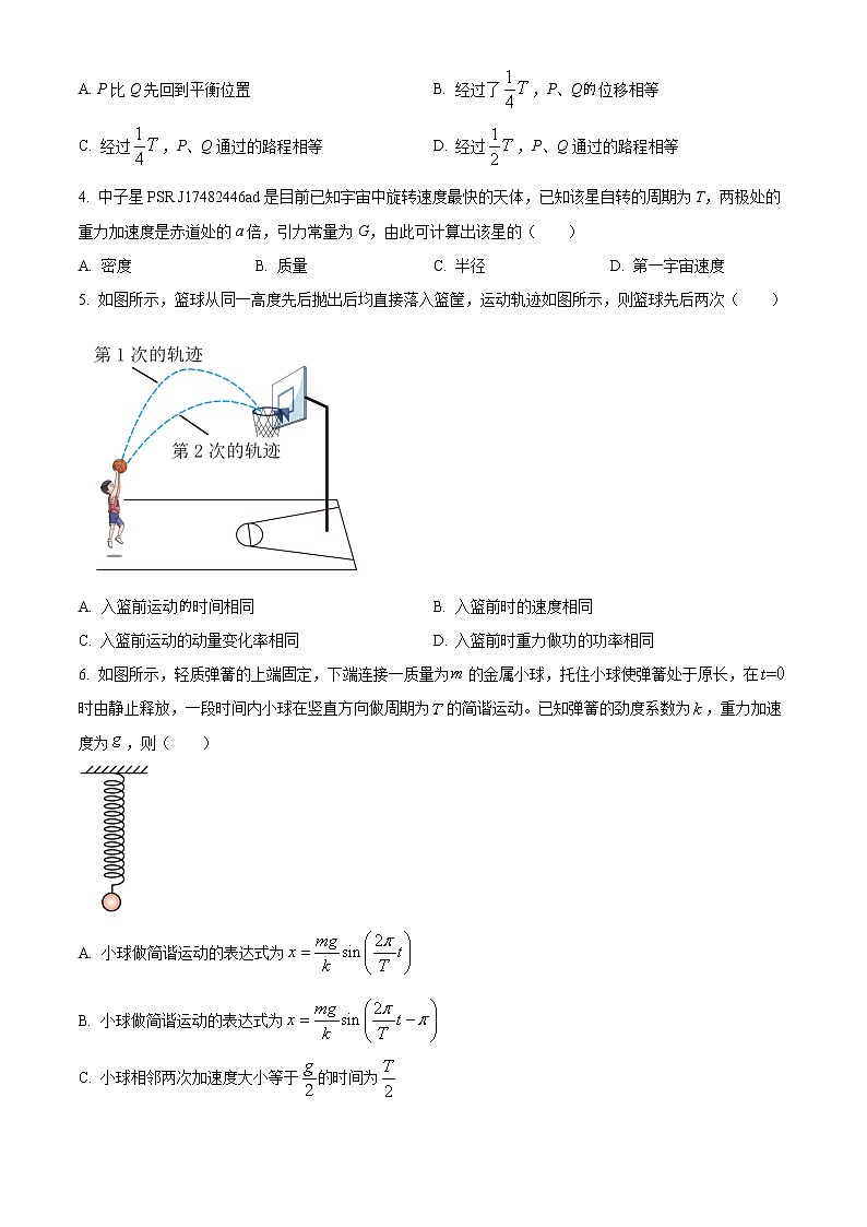 2023江苏省高三上学期大联考试题物理含答案第2页