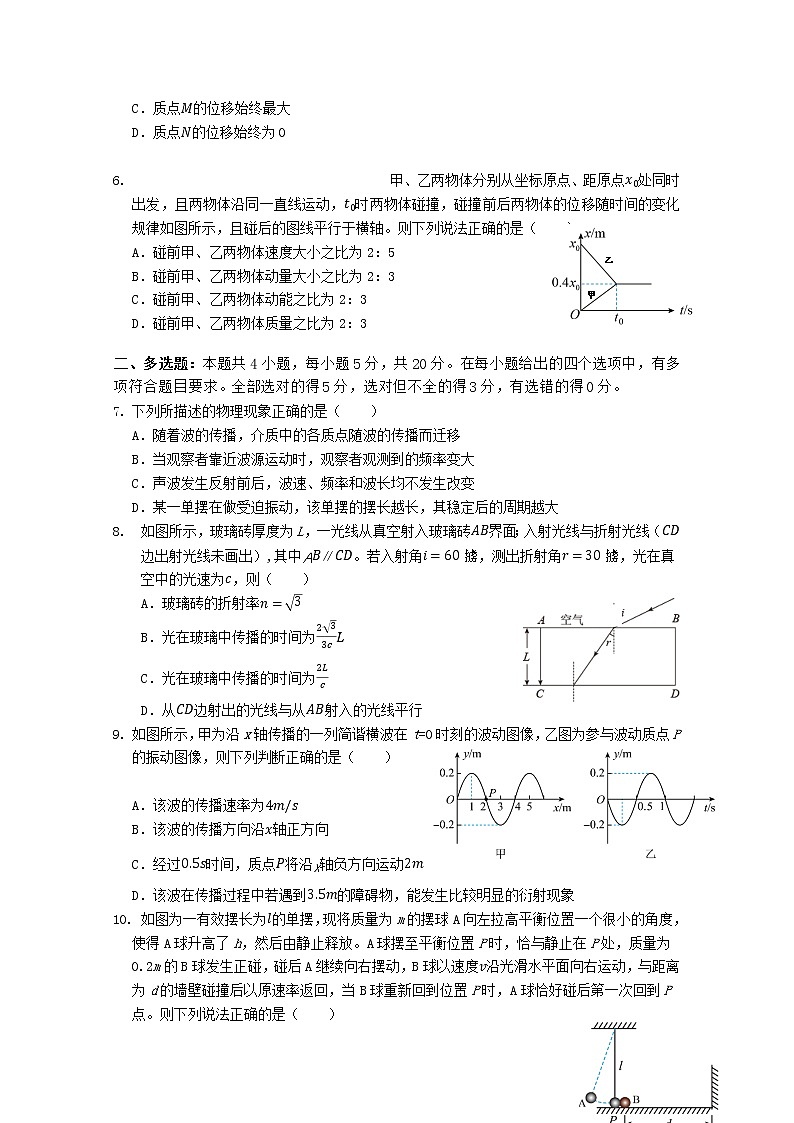 湖南省邵阳市第二中学2022-2023学年高二物理上学期期中考试试题（Word版附答案）02