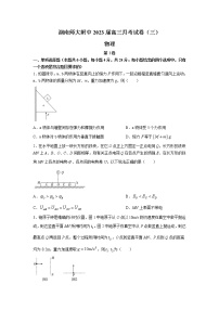 2022-2023学年湖南省长沙市湖南师范大学附属中学高三上学期月考卷物理试题（三）