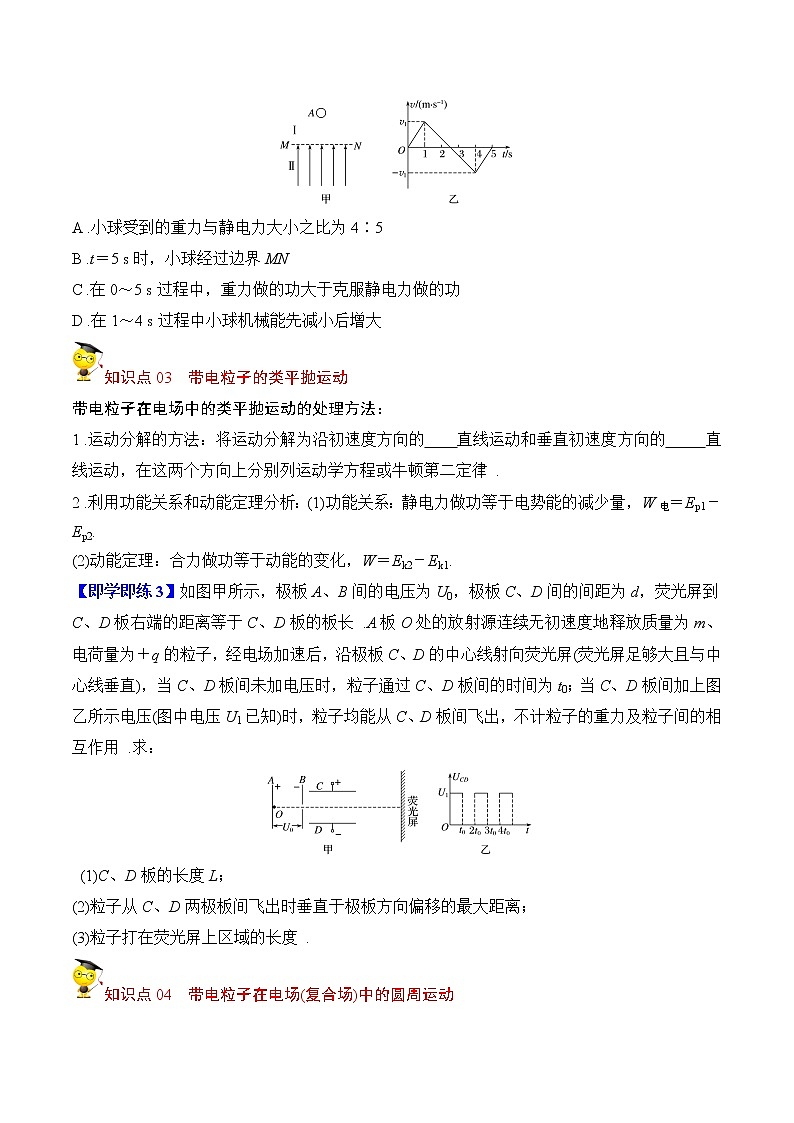 10.5带电粒子在电场中的运动（2）（原卷版）-2022-2023学年高二物理备课必备讲义（人教2019必修第三册 ）第3页