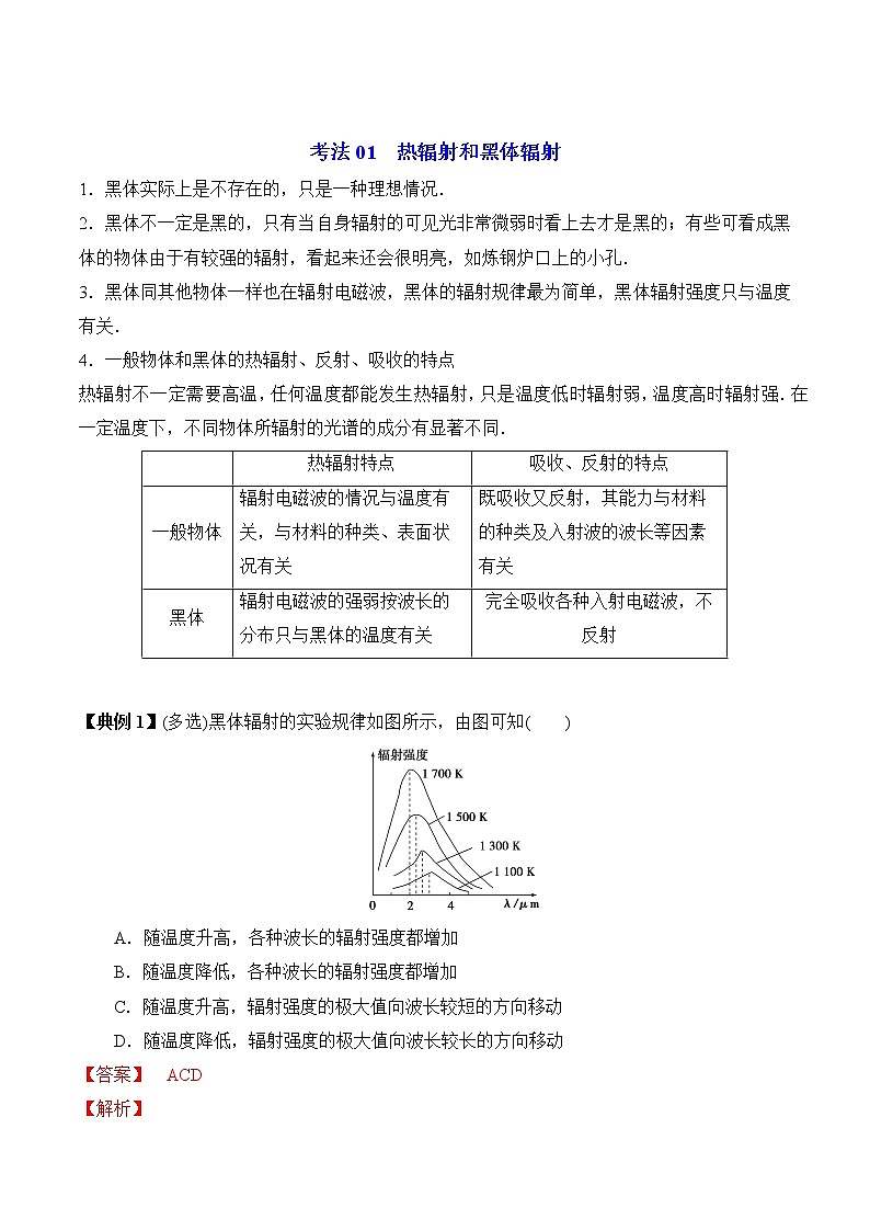 13.5 能量量子化（解析版）-2022-2023学年高二物理备课必备讲义（人教2019必修第三册 ）第3页
