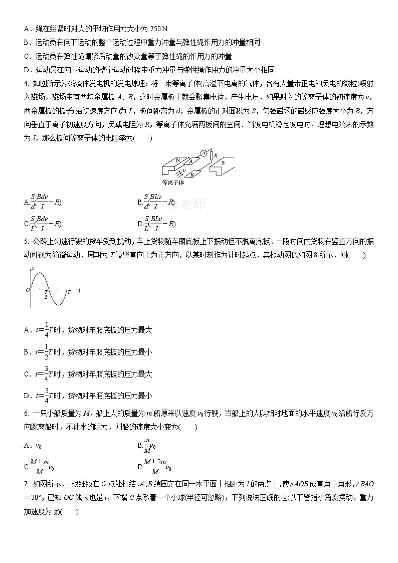 江苏省2022-2023学年高二第一学期期末教学情况测试人教版物理模拟试题二（原卷版）.docx第2页