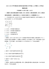 2022-2023学年黑龙江省哈尔滨市第九中学高三上学期11月考试 物理